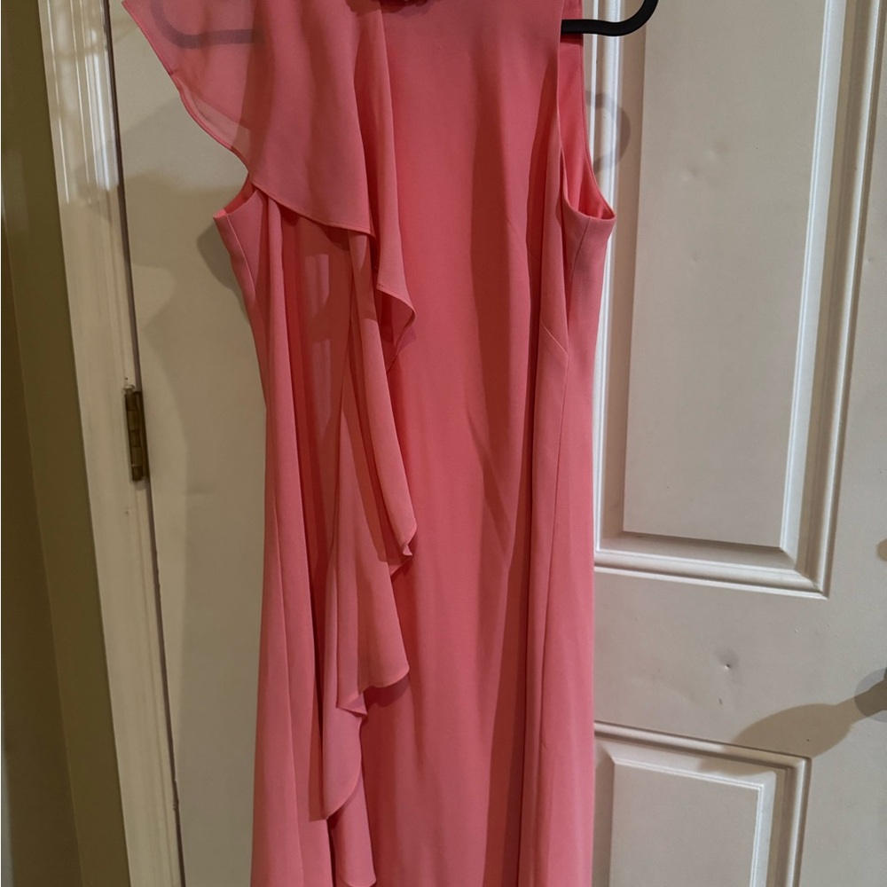 Vince Camuto Asymmetrical Pink Dress